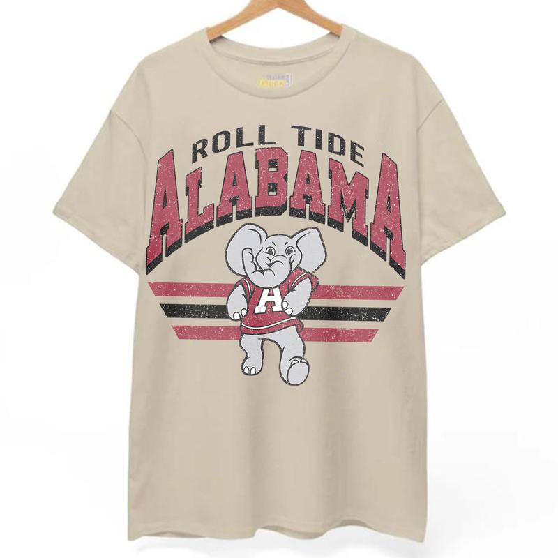 Alabama Crimson Tide Vintage NCAA Sweatshirt, Unisex Alabama Football Shirt, Classic Sport Hoodie, Football Fans Gift, Cotton T-Shirt, Hoodie