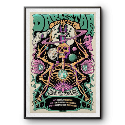 Poster Darkstar Orchestra Cosmic New Year's Run 2024-2025