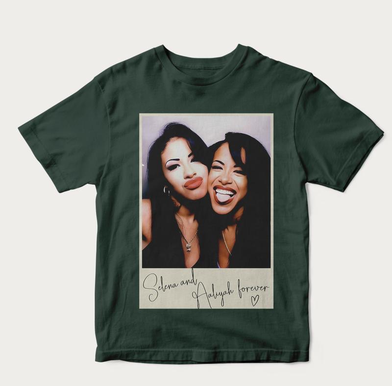 Selena & Aaliyah Forever Photo Booth Shirt, Fan Gift