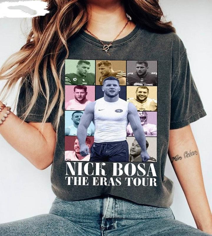 Vintage Nick Bosa Era Tour Shirt,Football shirt,Game day shirt,American Football Shirt,Classic 90s Graphic Tee,Football Fan Gift - Unisex T-Shirt, Hoo