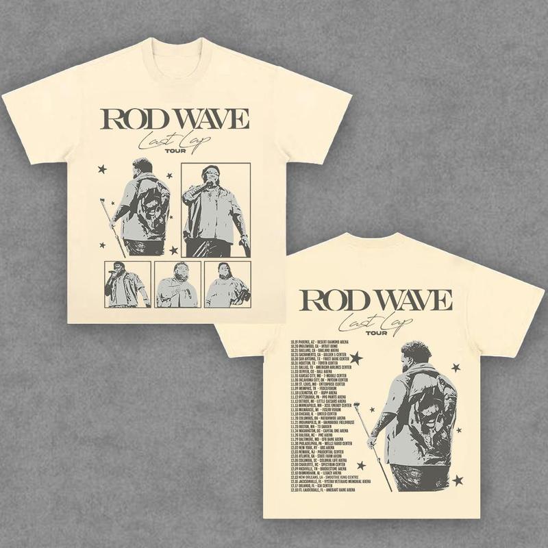 Rod Wave V2 Last Lap T-Shirt,Graphic T-Shirt, Rapper Shirt Rap Tee, Vintage Y2K, Hoodie, Sweatshirt Clothing Cotton