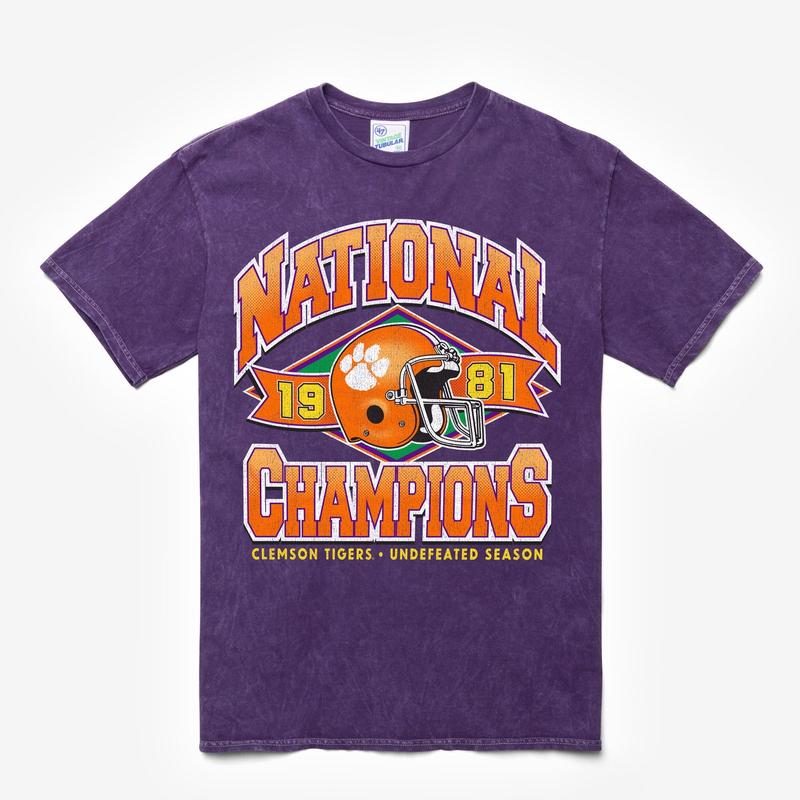 CLEMSON TIGERS H-CHAMPS LOCKER VINTAGE  TUBULAR TEE, VINTAGE GRAPHIC TEES, TP