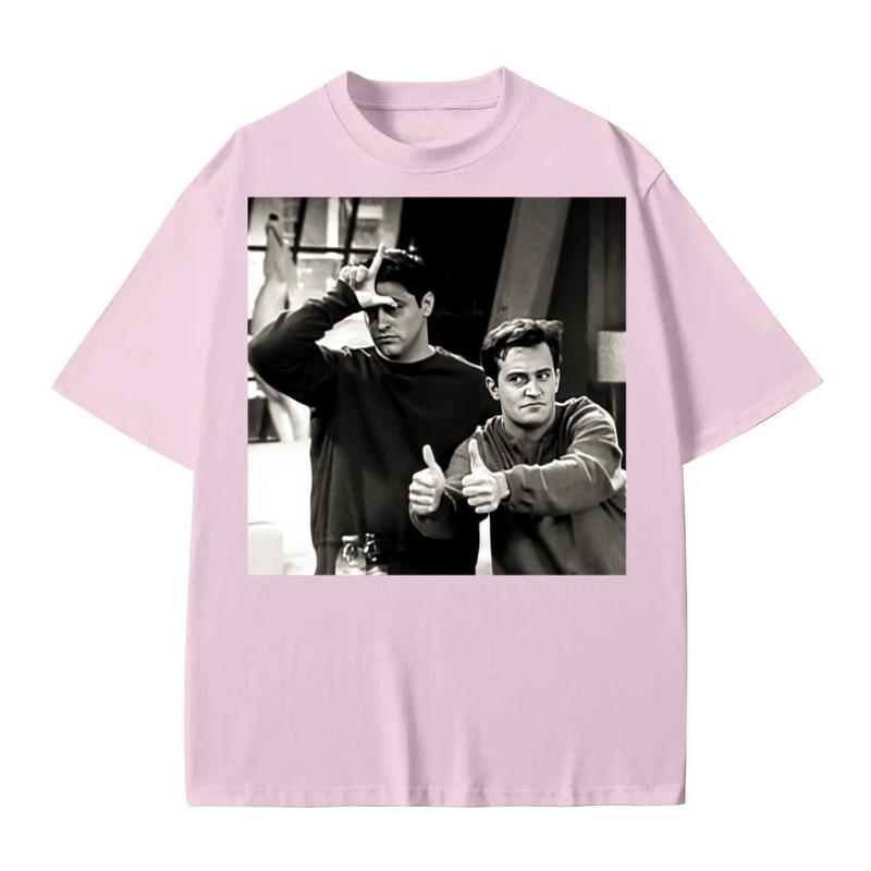 Chandler Bing Retro Friends Trendy Shirt Menswear Top