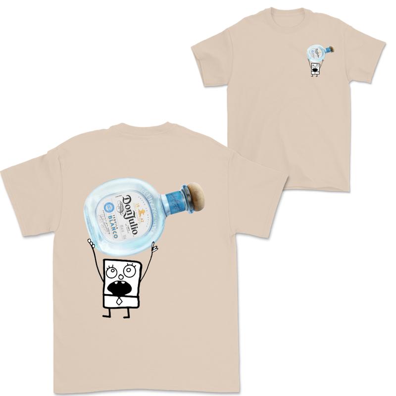 Doodlebob Don Julio Blanco Tequila  2 Sided T-Shirt, Funny Drinking T-Shirt, Summer T-Shirt, Full Color T-Shirt, Unisex T-Shirt, For Men, For Women, Gift For All Menswear Top