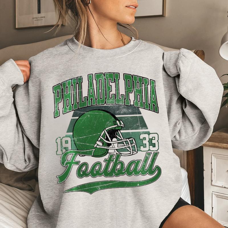 Philadelphia Football Vintage Style Sweatshirt, Philadelphia Football T-shirt, Football T-shirt, Philadelphia Retro Crewneck FSE4