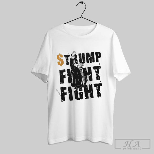 Premium Trump Fight Fight Coin Meme 2025 T Shirt