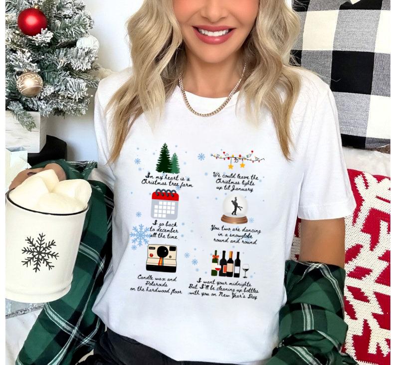 Christmas Song Lyrics Unisex ShirtSweatshirtHoodie, Christmas Symbols And Lyrics Shirt, Cozy Winter