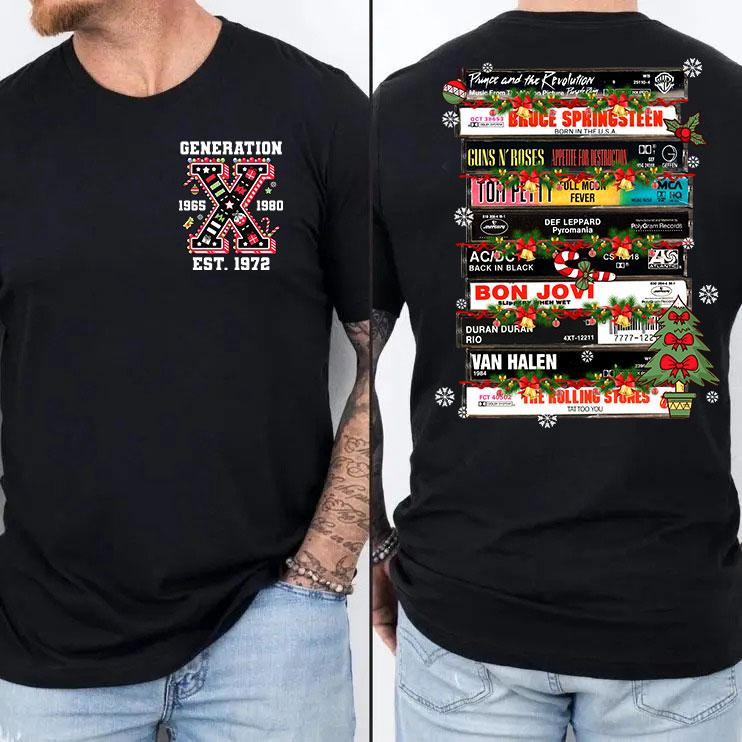 Gen X Christmas New T-Shirt: Proud Members, Vintage Inspired Humor, Sarcasm Quotes