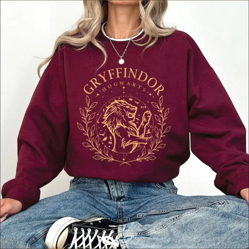 Vintage Wizard House Harry Potter Sweatshirt, Hogward Wizard School T-Shirt, Fantasy Wizard Shirt, Custom Wizard Houses Shirt, Magic Wizard Sweatshirt