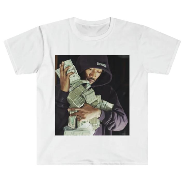 Future Funny Graphic Tee, Money Stack Rapper Design, Unisex Top, Perfect for Hip Hop Enthusiasts, Menswear & Womenswear Top, Gift for Him & Her, All S