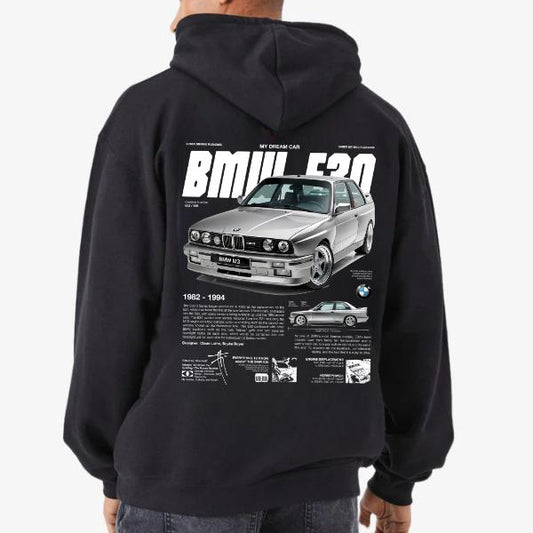 Classsic Bimmer E30 men Hoodies, Unisex, Menswear, Street Racing Shirt, Car Hoodie, Boyfriend Gift