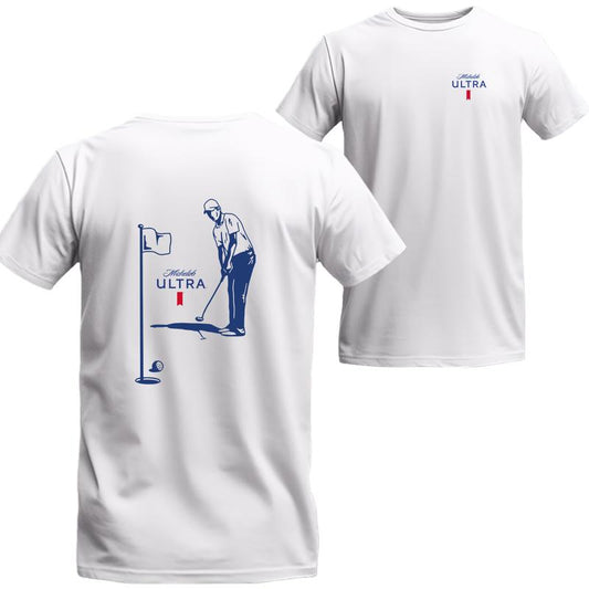 Michelob Ultra Golfing T-Shirt 2 Side, Michelob Short Sleeve Tee, Unisex Shirt