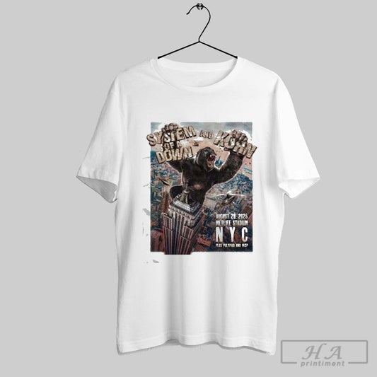 System Of A Down Korn Metlife Stadium August 28 2025 New York Show T Shirt