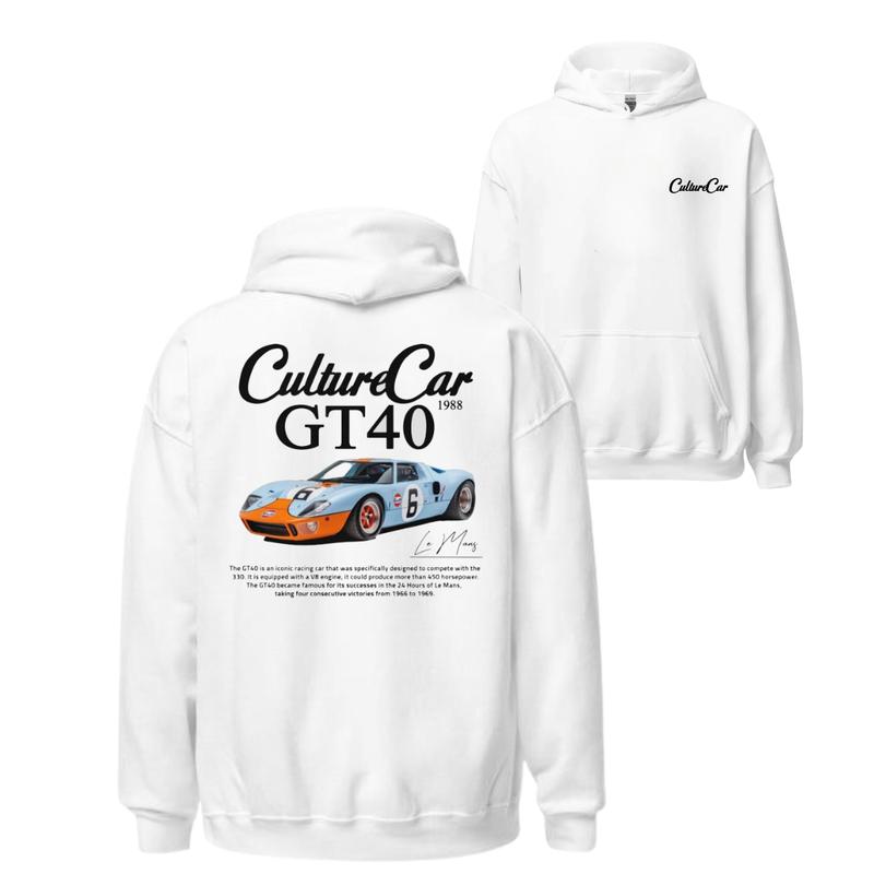 Ford GT40 Le Mans T-shirt, Hoodie, Sweater, Car Enthusiast Shirt, Car Clothing, 90's Car, Unisex, Vintage car shirt