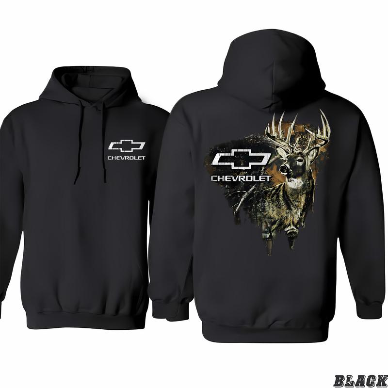 Buck Wear Men's Chevy-camo Fill Deer Hoodie, Statement Pieces, Choose Your Hue, Find Your Signature Look, Unisex Clothing Choices, Classic Cotton