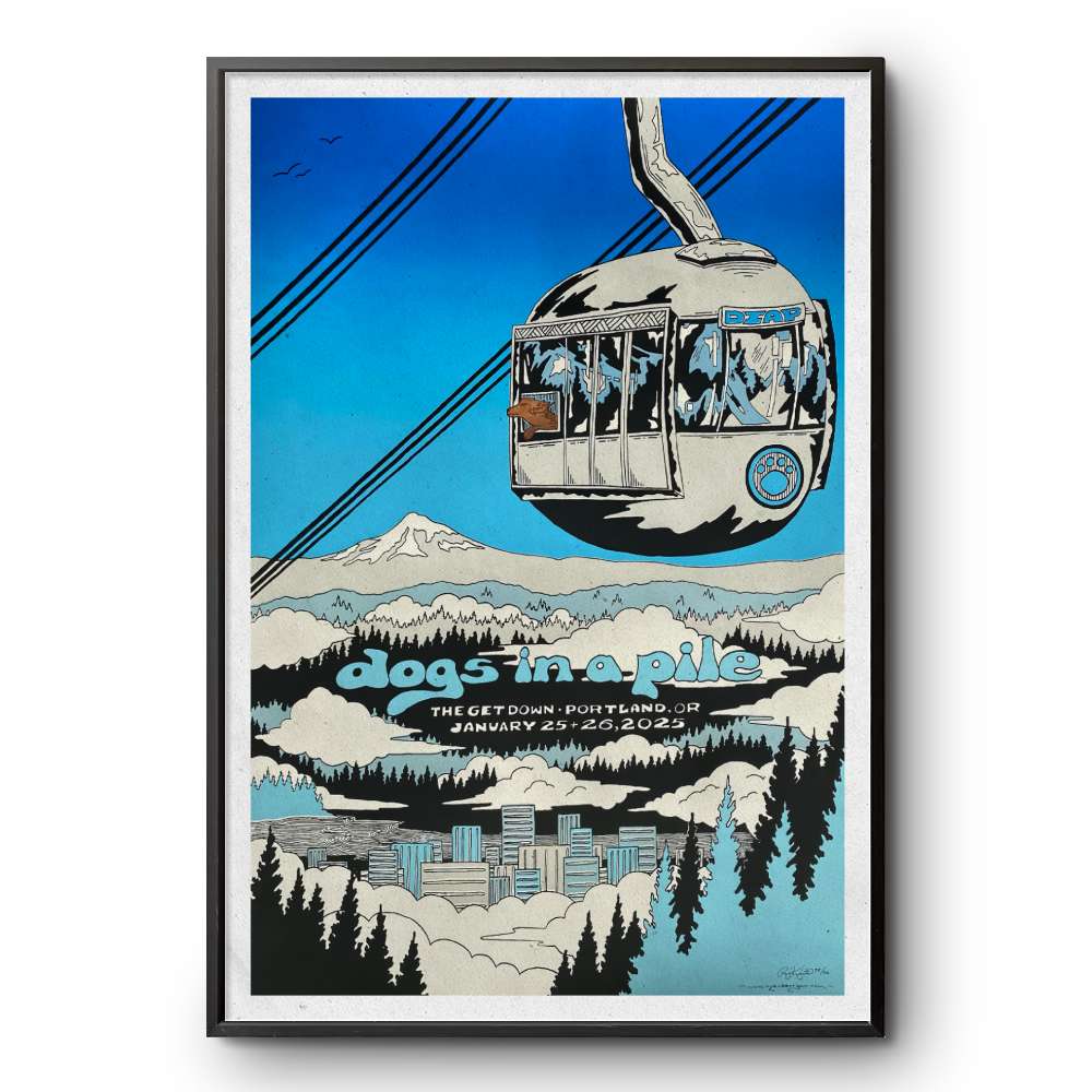 Dogs In A Pile Concert January 25-26 2025 The Get Down Music Venue Poster