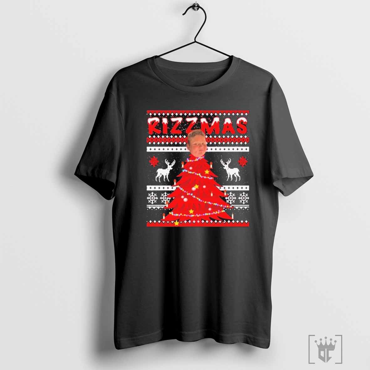 Rizzmas Tree Ugly Holiday Christmas T-shirts
