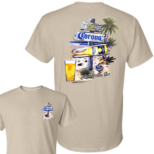 Corona Extra Afternoon Post T-Shirt, Full Color, Unisex T-Shirt, For Men, For Women
