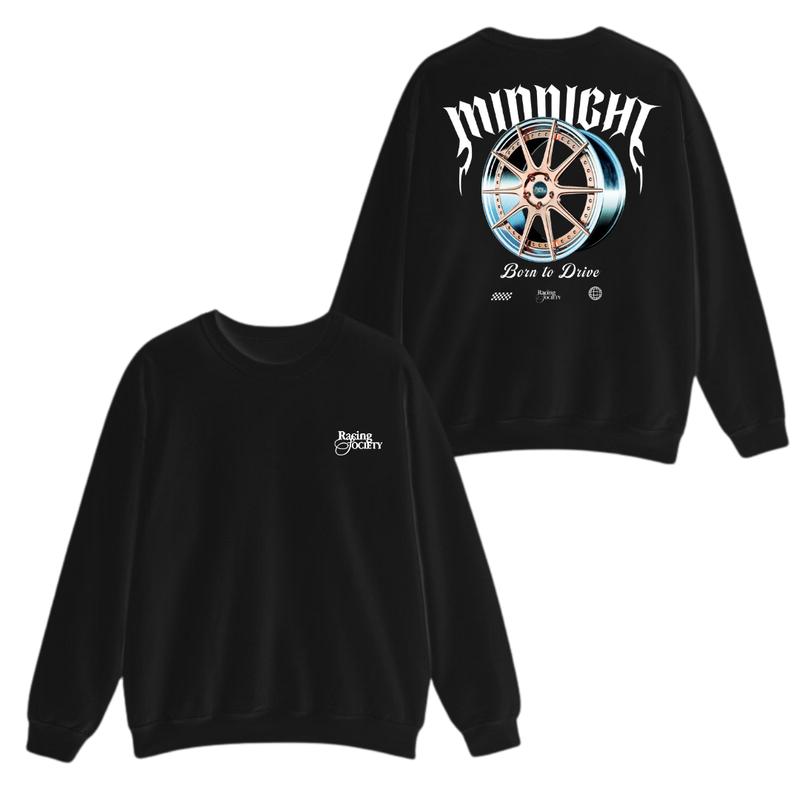 Midnight Born To Drive Cars T-shirt, Hoodie, Sweater, Car Enthusiast Shirt, Car Clothing, Unisex