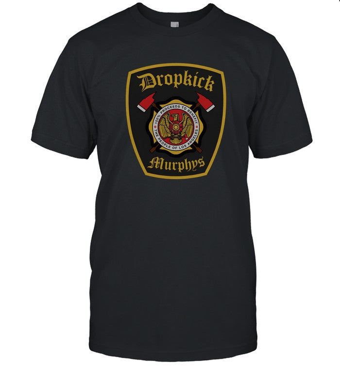 Dropkick Murphys LA Fire 2025 Benefit Black T-Shirt
