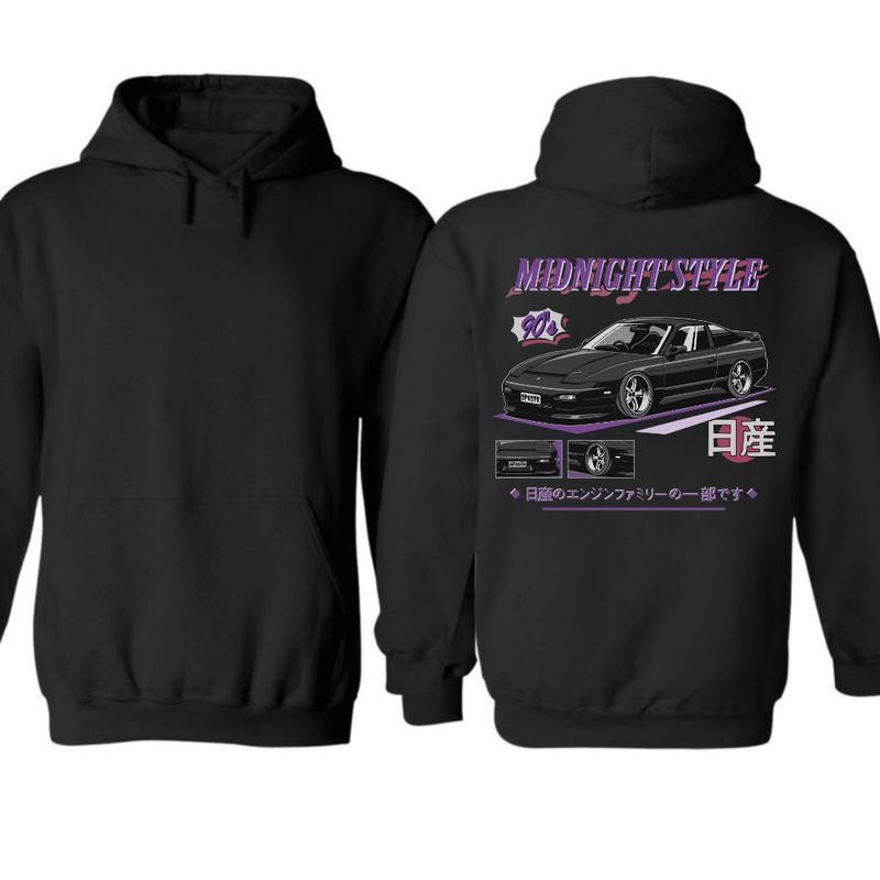 Retro Anime JDM Hoodie, Vintage Car Hoodie, Car Lover Gift, Unisex, Street Racing Shirt