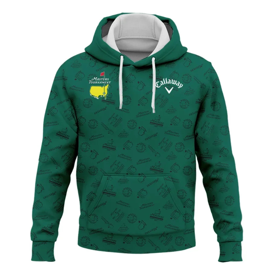 2024 Masters Tournament Callaway Hoodie Shirt Sports Green Color Pattern All Over Print Hoodie Shirt