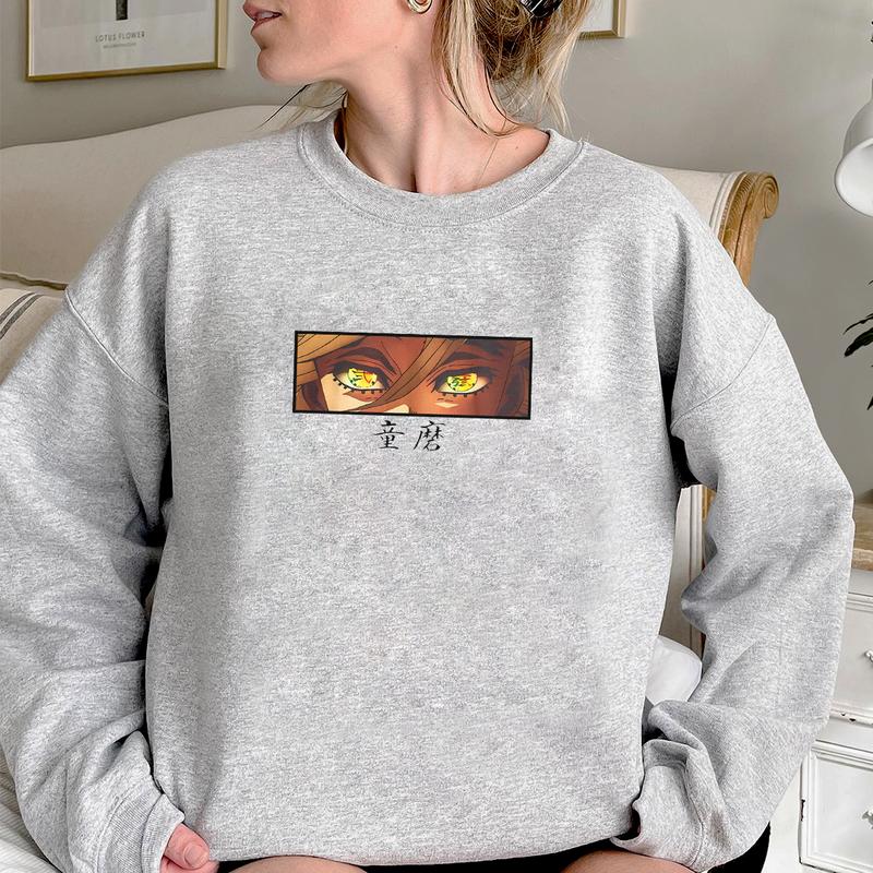Doma eyes Upper Moon Rank Two Sweatshirt, Demon Slayer Shirt, Kimetsu no Yaiba Shirt, Anime sweatshirt hoodie, Anime lover t-shirt Menswear