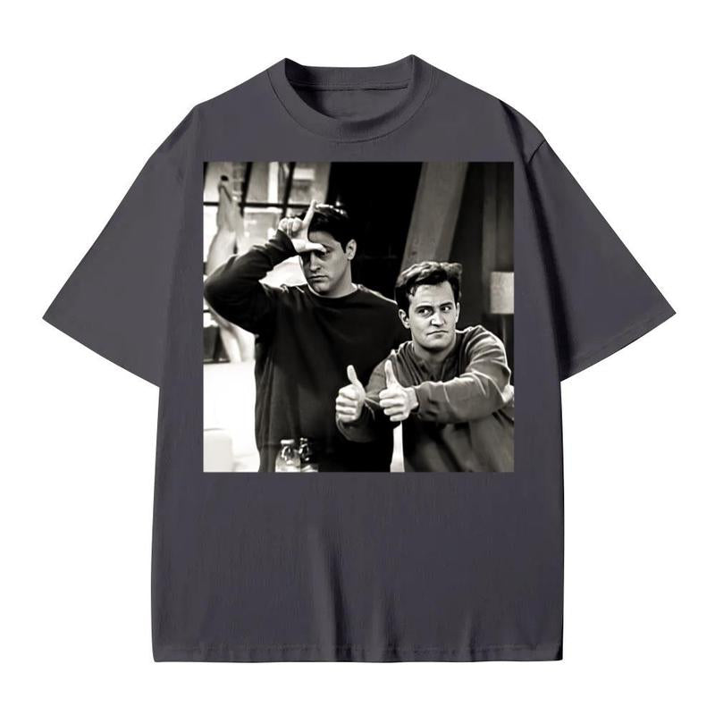 Chandler Bing Retro Friends Trendy Shirt Menswear Top