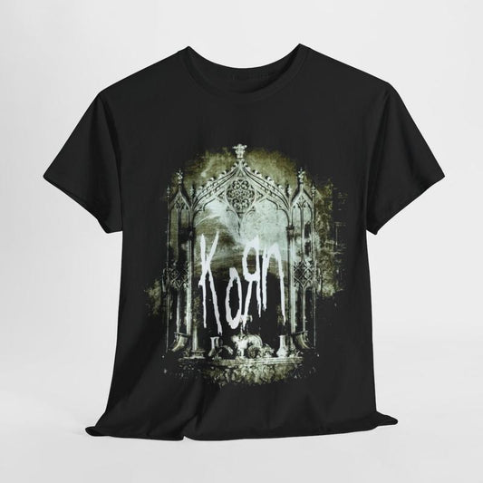 Korn Nu-Metal Band Shirt Concert Tour Streetwear Menswear T-Shirt Cotton Tshirt