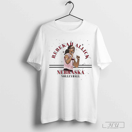 Rebekah Allick Nebraska Huskers Volleyball Classics Vintage Graphic t-shirt