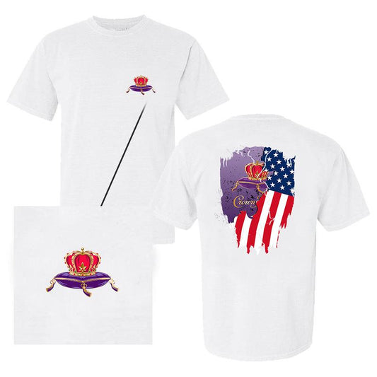 Crown Royal Usa Flag T-shirt - 2 Side  - For Him And Her - Multiple Fashion Choices - Multiple Sizes Available - Everyday Basics