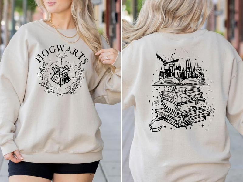Vintage Wizard World Hogwarts Sweatshirt, Hogwarts HP Shirt