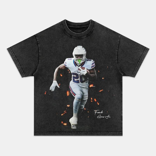 Frank Gore Jr. T-Shirt, Vintage Frank Gore Jr. Shirt, American Football Merch, Deadman's Football, Perfect for Fans of Buffalo, Gildan Full Size Color