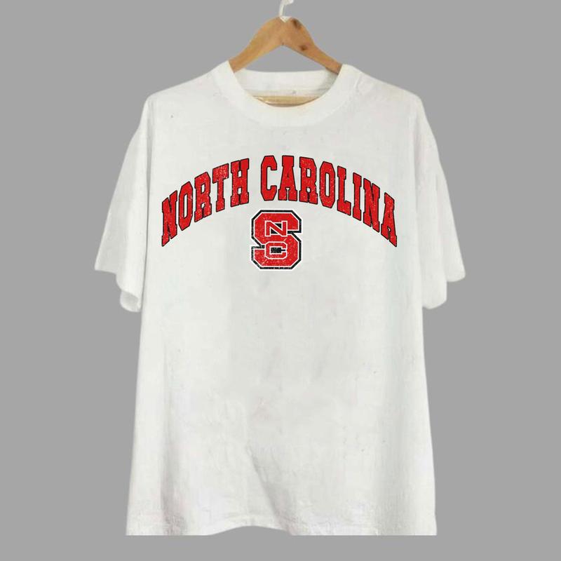 NC State Wolfpack Vintage Football NCAA Trendy Sweatshirt, North Carolina State University Unisex Football NCAA Shirt, Cotton, Crewneck, Gifts for men