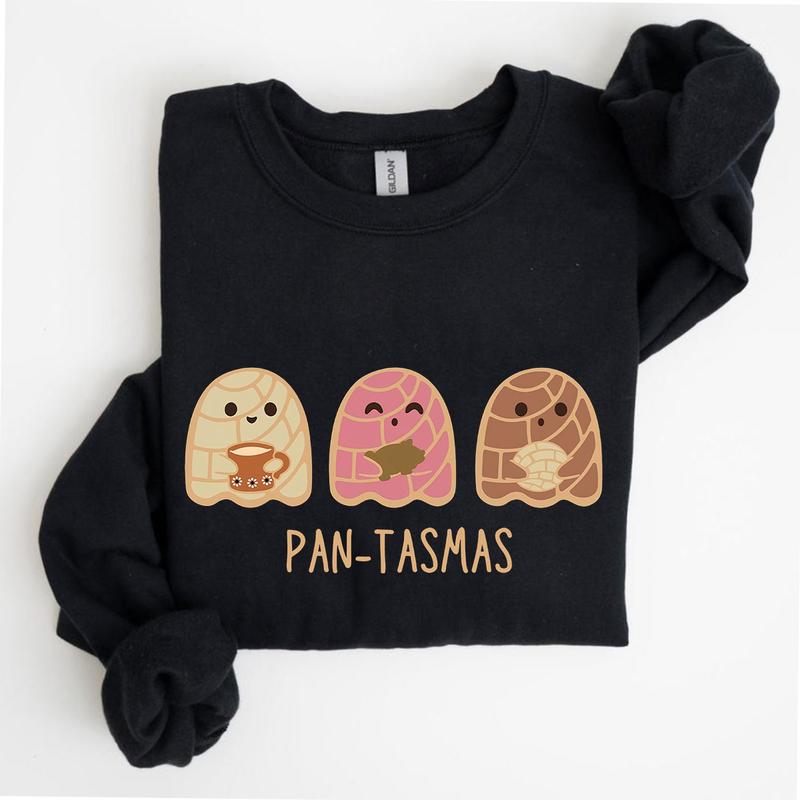 Pantasmas Ghost Halloween Sweatshirt, Concha Sweatshirt, Pan dulce Sweatshirt, Latina Sweatshirt, Mexican Halloween, Dia de los muertos, funny Hallowe