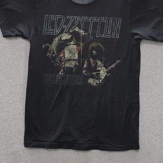 Led Zeppelin Unisex T-shirt Tour Rock Band Graphic Tee Shirt Cotton Fabric