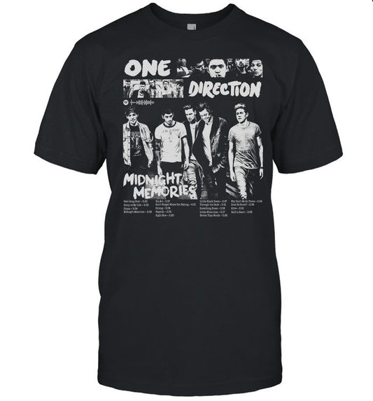 Liam Payne Vintage Shirt, Album 1D Midnight Memories Graphic Tee, 1D Fan Tee