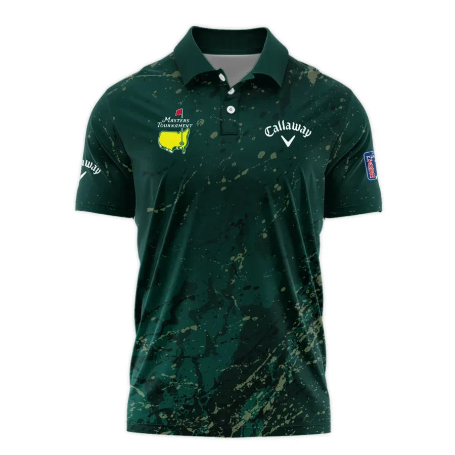 Old Cracked Texture With Gold Splash Paint Masters Tournament Callaway Polo Shirt Style Classic Polo