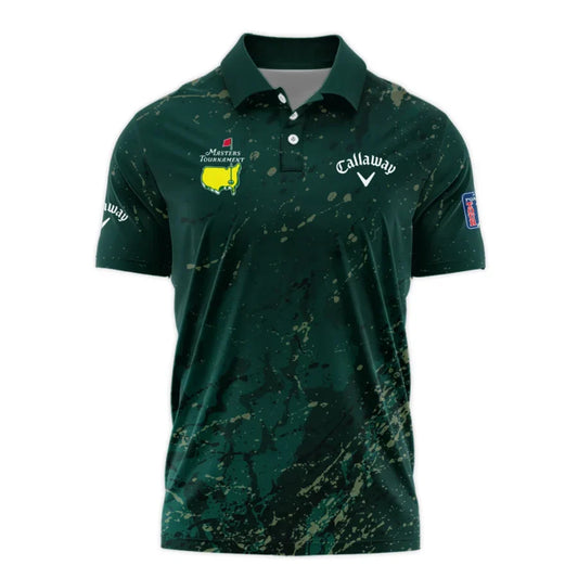 Old Cracked Texture With Gold Splash Paint Masters Tournament Callaway Polo Shirt Style Classic Polo