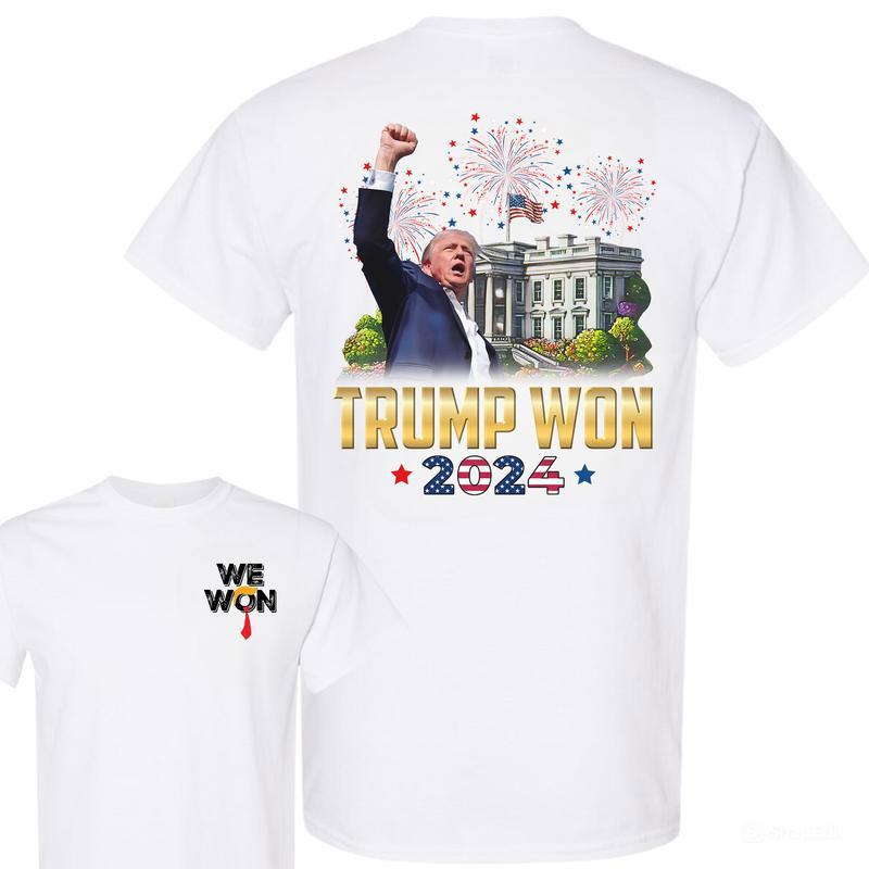 Trump Won 2024 Shirt, We Won Shirt, Trump 47th President Tee, Trump Won Get Over It Shirt, President 2025 Election Tee, Gift For Trump Fans