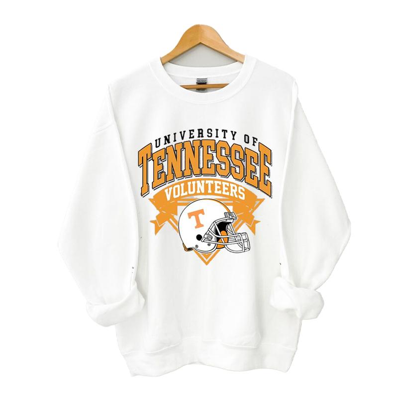Vintage Football NCAA Sweatshirt - Classic Sport Sweatshirt for Football Fans - All Teams NCAA - Cotton, College Sweatshirt Jersey Knit
