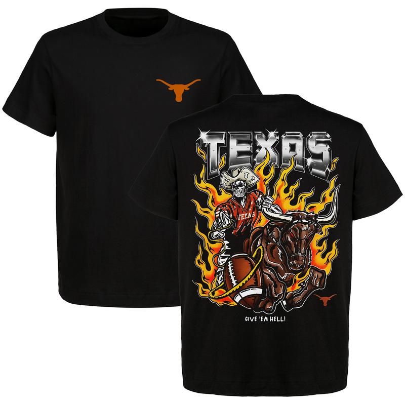 Warren Lotas - Texas Longhorns Football Give 'Em Hell Printed Shirt, Dead Man's Football Graphic T-Shirt, For Men and Women