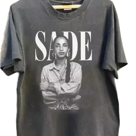 90s Vintage Sade Shirt, Sade Adu Unisex Cotton Menswear T-Shirt Top