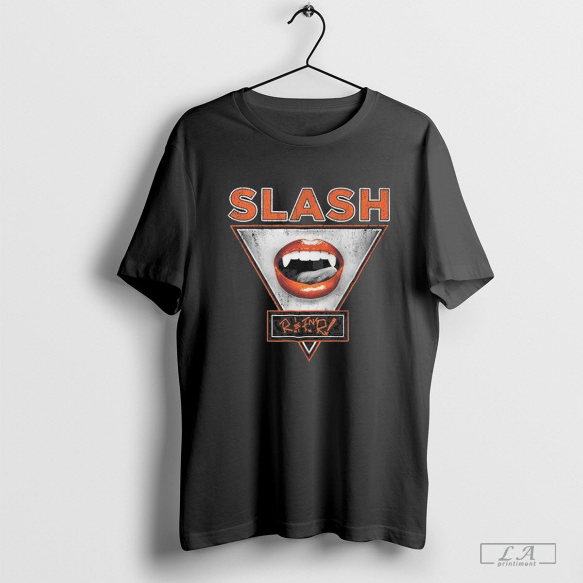 Slash Lady Fangs Vintage Black Shirt