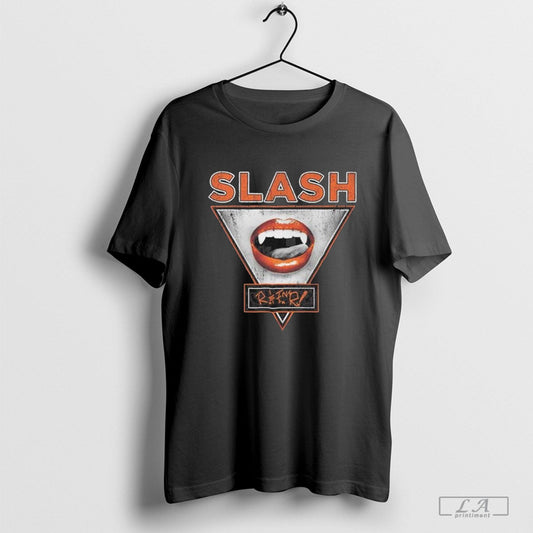 Slash Lady Fangs Vintage Black Shirt