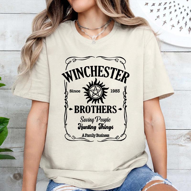 Supernatural T Shirt, Winchester Brothers T Shirt, Gift For Woman and Man Unisex T-Shirt Sweatshirt Hoodie