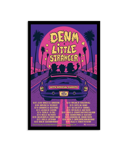 Denm & Little Stranger Tour 2024 Poster