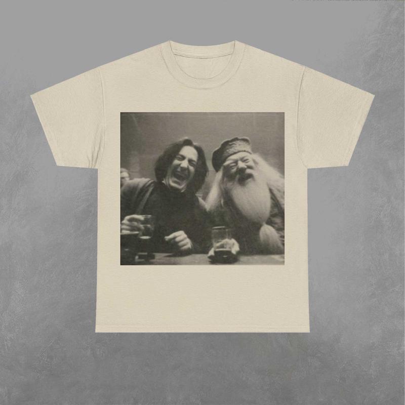 Snape and Dumbledore Cheering Shirt, Snape Shirt, Dumbledore Tshirt, Harry Potter Shirt, Movie Graphic Tee Classic Love Prints