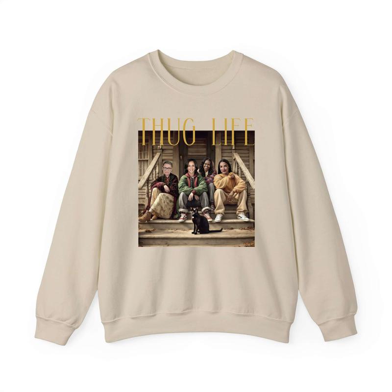 Thug Life Kamala Sweatshirt and Hoodie, Women Rights Sweatshirt, Feminist Hoodie, Unisex Shirt