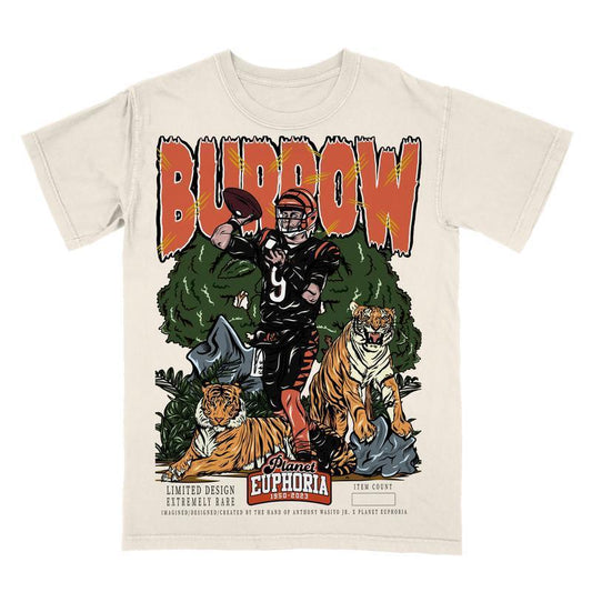 Joe Burrow Planet Euphoria Shirt, Vintage 90s Unisex Football Tees, Football T-Shirts, Sports Shirt, Game Day Tee, Football Fan Gifts